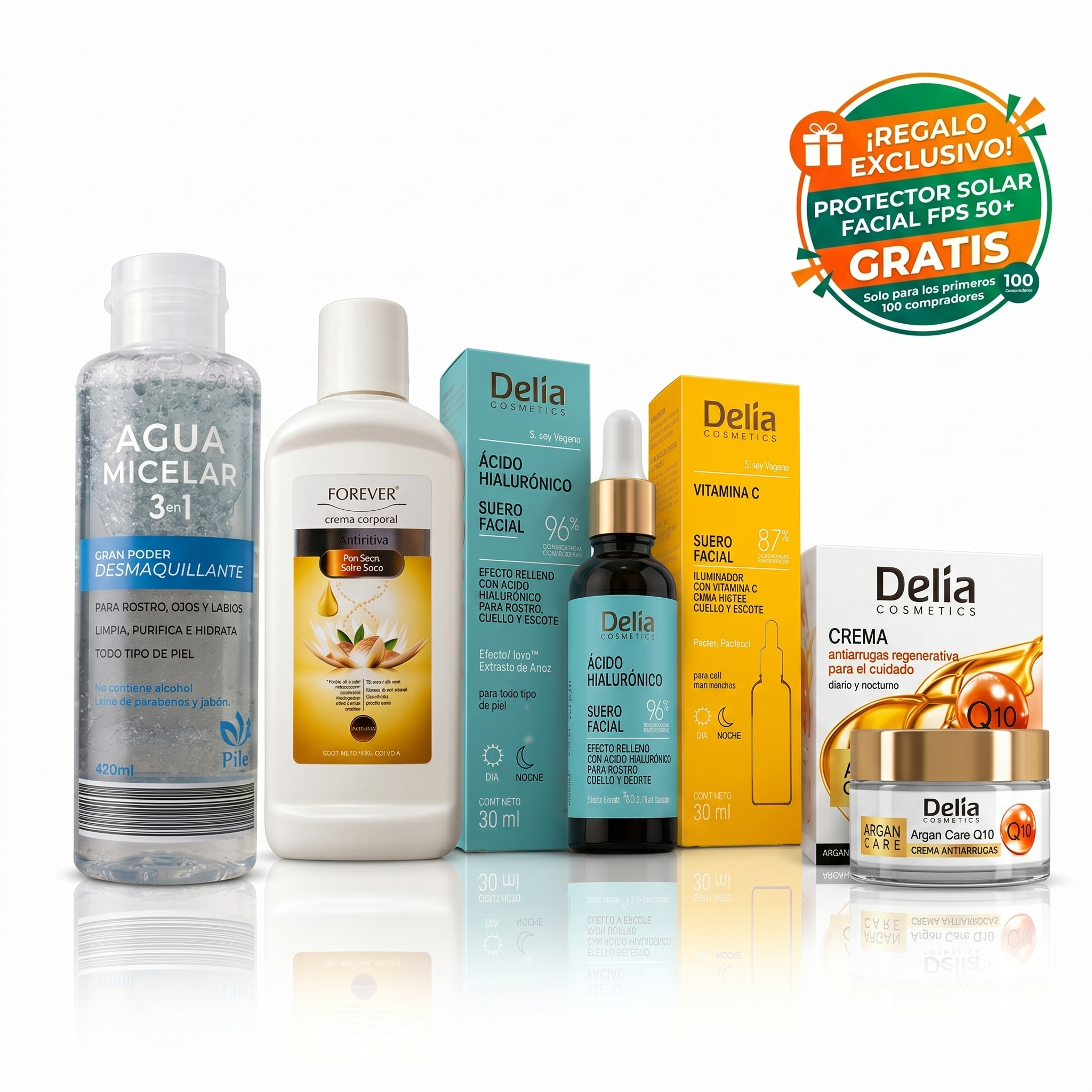 Kit Skincare Premium "Renovación Total" (5 Pasos) + Protector Solar GRATIS